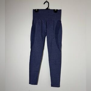 NVGTN Blue Seamless Contour Leggings Size Small Scrunch Butt Gym Workout